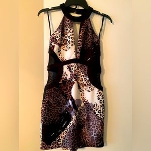 Gorgeous Animal print with cut out dress